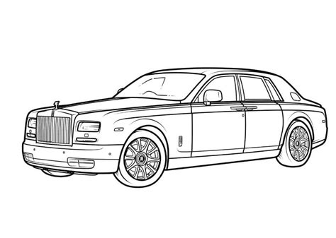 Rolls Royce coloring page .